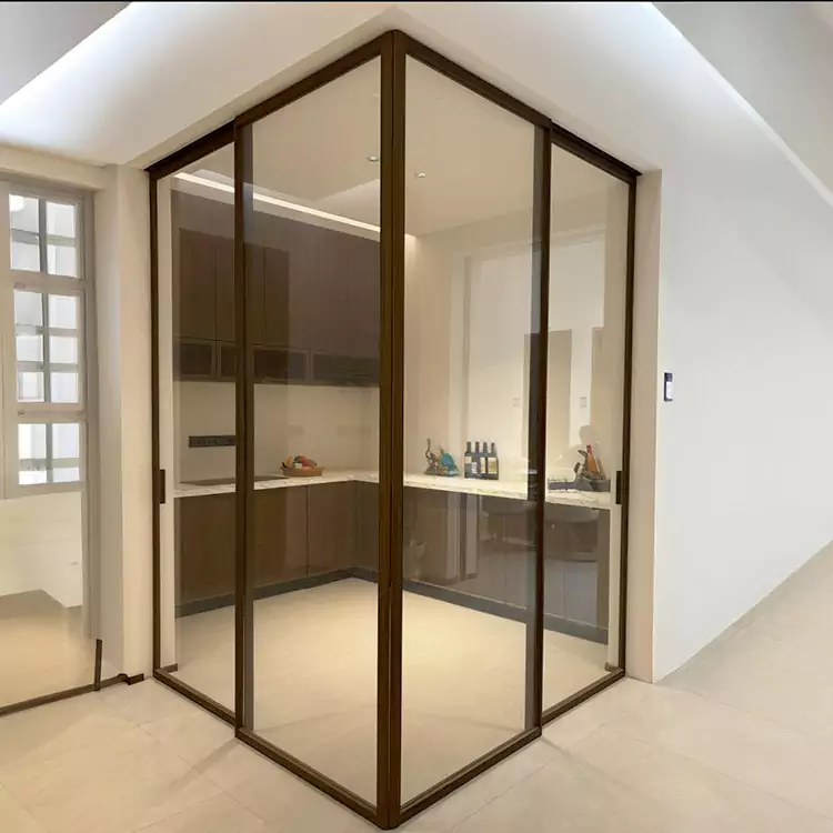 Doras Sleamhnáin Gloine Frameless